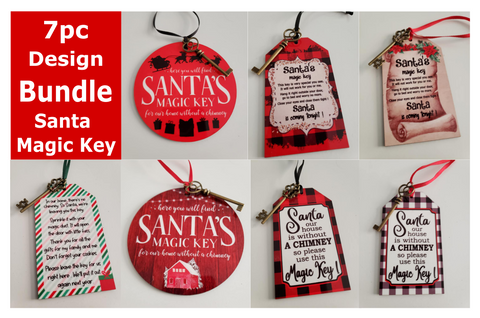 (Instant Print) Digital Download - 7 piece bundle - Santa Key Designs