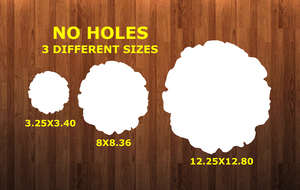 WITHOUT HOLES - Wood Slice circle  - Wall Hanger - 3 sizes to choose from -  Sublimation Blank  - 1 sided  or 2 sided options