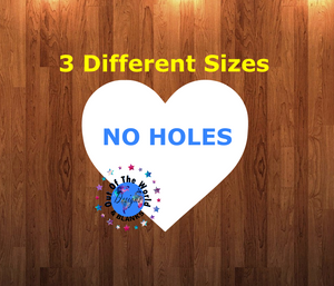 Heart WITHOUT holes - Wall Hanger - 3 sizes to choose from -  Sublimation Blank  - 1 sided  or 2 sided options