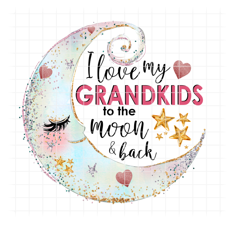 (Instant Print) Digital Download - I love my Grandkids to the moon and back