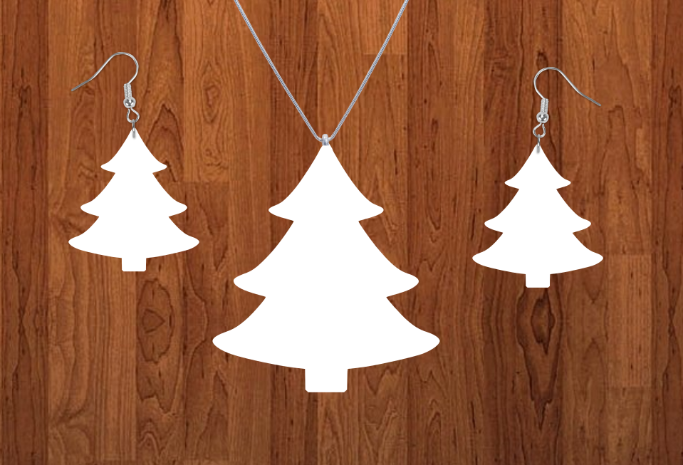 Tree necklace sets- you get 10 sets - BULK PURCHASE 10pair earrings and 10pc necklace