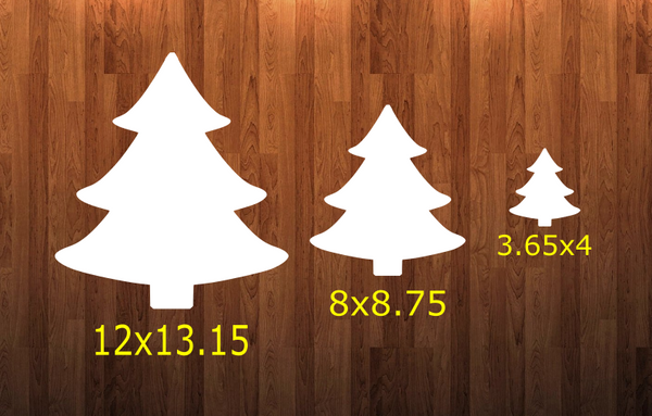 Tree WITHOUT holes - Wall Hanger - 3 sizes to choose from -  Sublimation Blank  - 1 sided  or 2 sided options