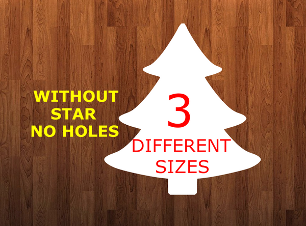 Tree WITHOUT holes - Wall Hanger - 3 sizes to choose from -  Sublimation Blank  - 1 sided  or 2 sided options