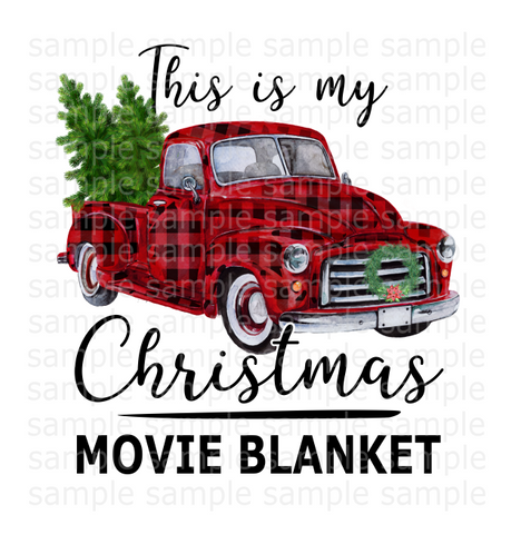(Instant Print) Digital Download - This is my Christmas movie blanket