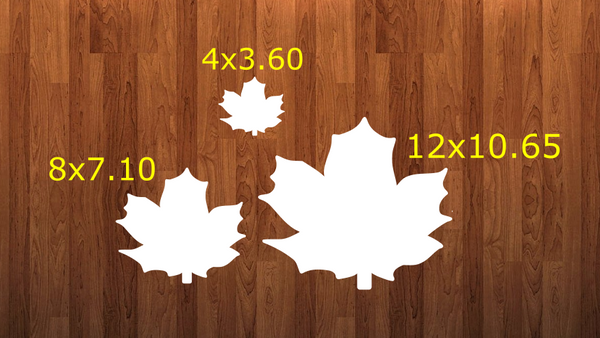 Leaf without holes - Wall Hanger - 3 sizes to choose from -  Sublimation Blank  - 1 sided  or 2 sided options