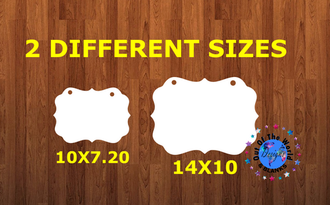 Benelux WITH holes - Wall Hanger - 2 sizes to choose from -  Sublimation Blank  - 1 sided  or 2 sided options