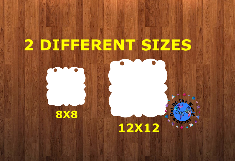 Malin shape WITH holes - Wall Hanger - 2 sizes to choose from -  Sublimation Blank  - 1 sided  or 2 sided options