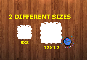 Malin shape WITH holes - Wall Hanger - 2 sizes to choose from -  Sublimation Blank  - 1 sided  or 2 sided options