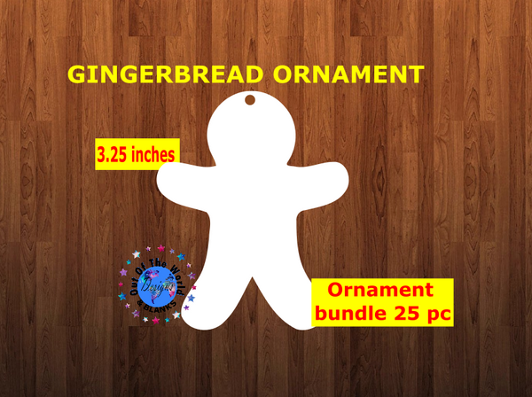 Gingerbread shape 10pc or 25 pc  Ornament Bundle Price
