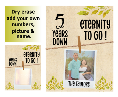 (Instant Print) Digital Download -  Dry erase board for Anniversary  - made for our blanks