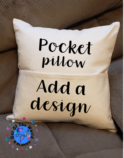 Pocket Pillow Case (add your own book) Great for sublimation !