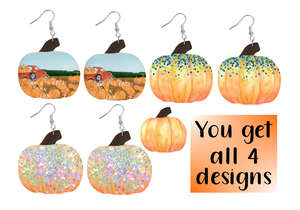 (Instant Print) Digital Download -  All 4 designs for our pumpkin blanks  - made for our blanks
