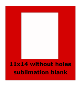 11x14 inch without holes -  Sublimation Blank Wall or Door Hanger