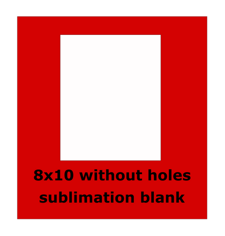 8x10 inch without holes -  Sublimation Blank Wall or Door Hanger