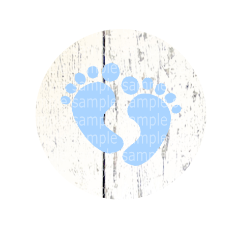 Instant Print) Digital Download - Baby feet circle (ONLY) for the HOME and FARM design