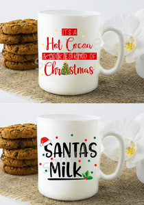 (Instant Print) Digital Download - 2pc bundle mug designs for Christmas ( you get both)