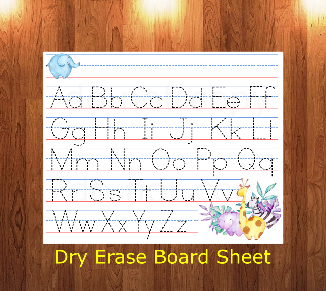 (Instant Print) Digital Download - Traceable letter sheet - Made for out MDF blanks