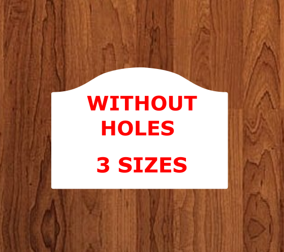 Rounded top plaque shape withOUT holes - Wall Hanger - 3 sizes to choose from -  Sublimation Blank  - 1 sided  or 2 sided options
