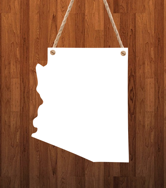 Arizona State Hanger- 3 different sizes use drop down bar -  Sublimation Blank MDF Single & Double Sided