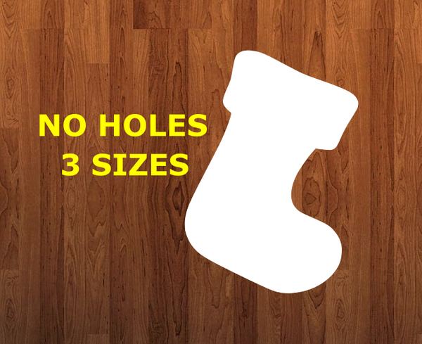 Stocking WITHOUT hole - Wall Hanger - 3 sizes to choose from -  Sublimation Blank  - 1 sided  or 2 sided options