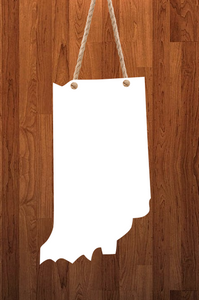 Indiana State - 3 different sizes use drop down bar -  Sublimation Blank MDF Single & Double Sided