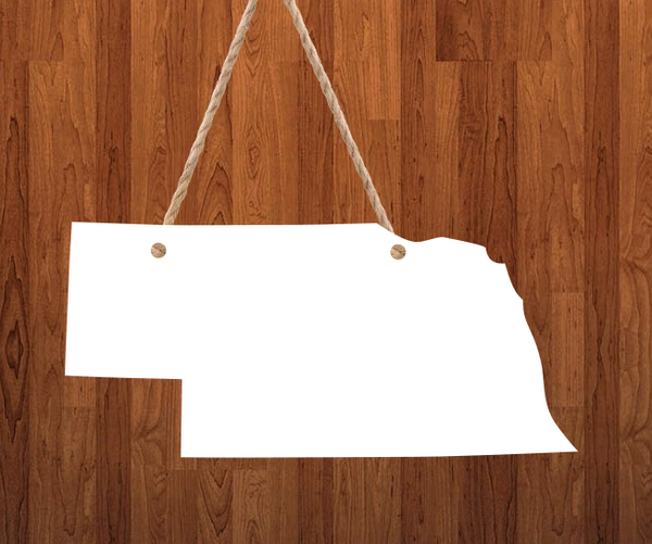 Nebraska State - 3 different sizes use drop down bar -  Sublimation Blank MDF Single & Double Sided