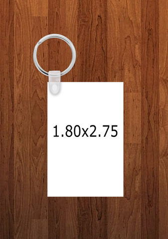 Rectangle Keychain - Single sided or double sided  -  Sublimation Blank