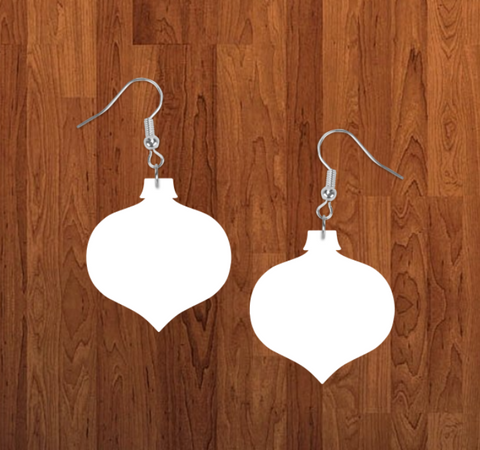 Bulb drop ornament earrings size 2 inch - BULK PURCHASE 10pair