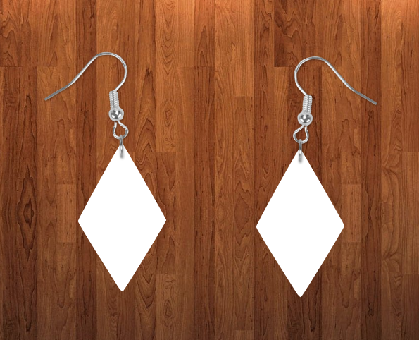 Diamond drop earrings size 2 inch - BULK PURCHASE 10pair