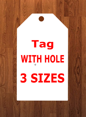 Tag with hole - Wall Hanger - 3 sizes to choose from -  Sublimation Blank  - 1 sided  or 2 sided options