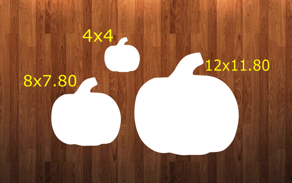 Pumpkin without holes - Wall Hanger - 3 sizes to choose from -  Sublimation Blank  - 1 sided  or 2 sided options