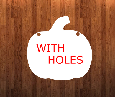 Pumpkin with holes - Wall Hanger - 3 sizes to choose from -  Sublimation Blank  - 1 sided  or 2 sided options