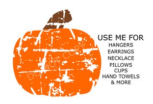 (Instant Print) Digital Download - Grunge Pumpkin