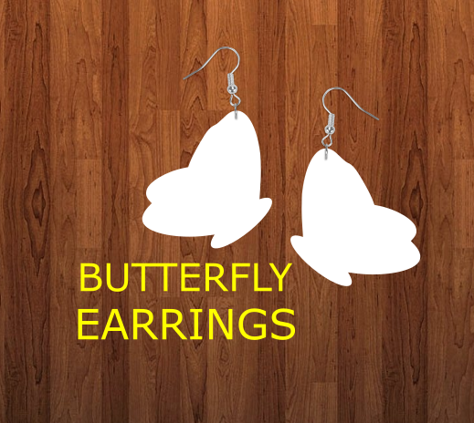 Butterfly earrings size 1.5 inch - BULK PURCHASE 10pair