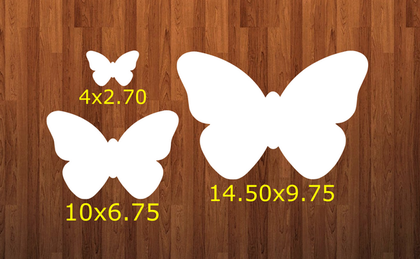 Butterfly withIOUT holes - Wall Hanger - 3 sizes to choose from -  Sublimation Blank  - 1 sided  or 2 sided options