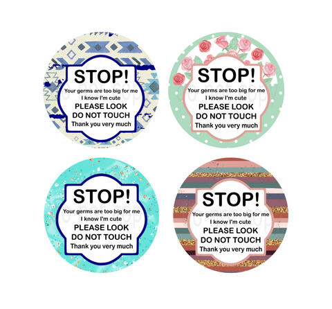 (Instant Print) Digital Download - Stop your germs are to big for me bundle of 4 - Made for out MDF blanks