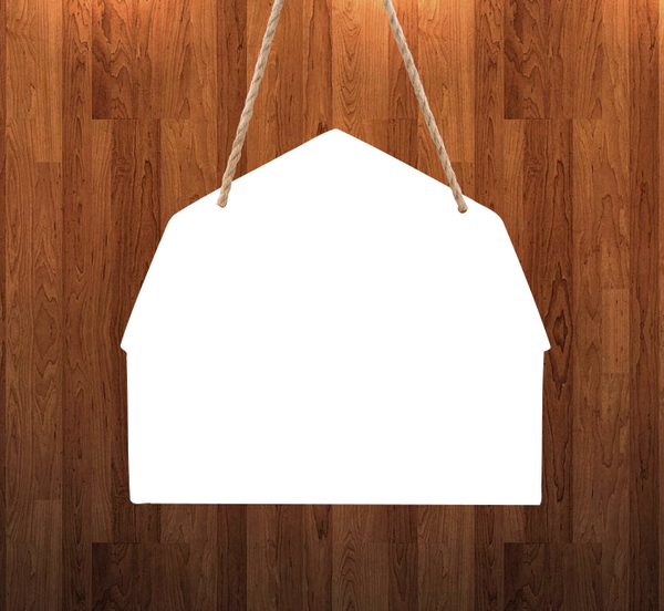 Barn - With holes - Wall Hanger - 3 sizes to choose from -  Sublimation Blank  - 1 sided  or 2 sided options