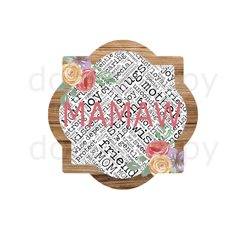 (Instant Print) Digital Download - Mamaw quarterfoil