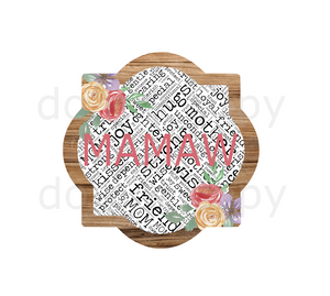 (Instant Print) Digital Download - Mamaw quarterfoil