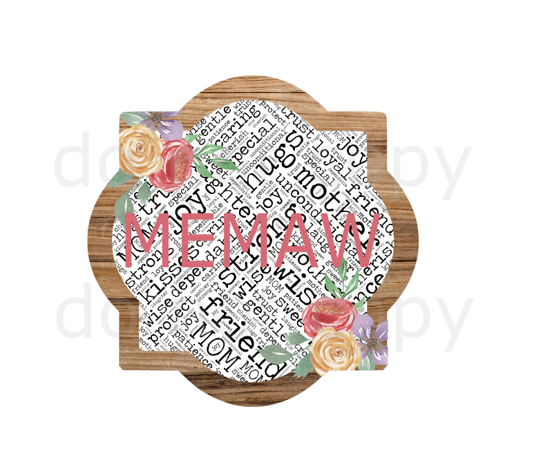 (Instant Print) Digital Download - Memaw quarterfoil