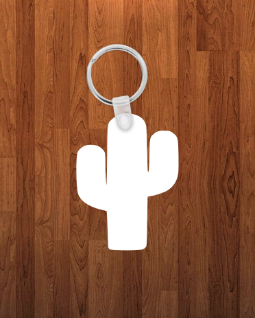 Cactus Keychain - Single sided or double sided  -  Sublimation Blank