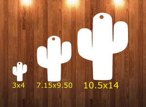 Cactus - Wall Hanger - 3 sizes to choose from -  Sublimation Blank  - 1 sided  or 2 sided options