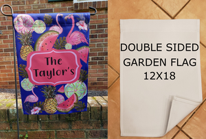 Double sided 100% polyester garden flag (sublimation ready)