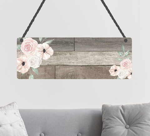 (Instant Print) Digital Download - Beatiful wood with floral - Add your own words