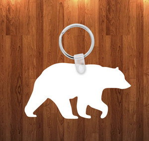 Bear Keychain - Single sided or double sided  -  Sublimation Blank