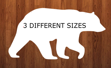 Bear withOUT holes - 3 sizes -  Sublimation Blank MDF Single Sided