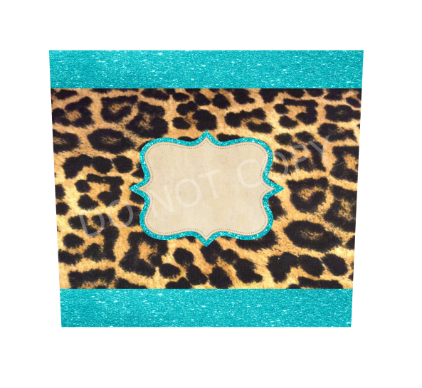 (Instant Print) Digital Download - 20oz skinny tampered Cheetah tumbler wrap