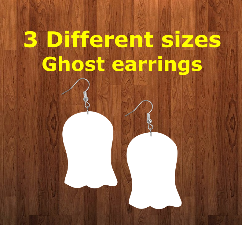 Ghost earrings size 2 inch - BULK PURCHASE 10pair