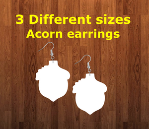 Acorn earrings size 1.5 inch - BULK PURCHASE 10pair