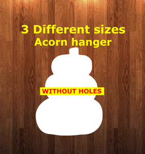 Pumpkin WITHOUT holes - Wall Hanger - 3 sizes to choose from -  Sublimation Blank  - 1 sided  or 2 sided options